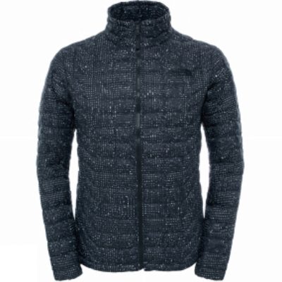 The North Face Mens ThermoBall Full Zip Jacket TNF Black Morpheus Print The North Face Mens ThermoBall Full Zip Jacket TNF Black Morpheus Print